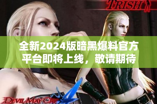 全新2024版暗黑爆料官方平台即将上线，敬请期待