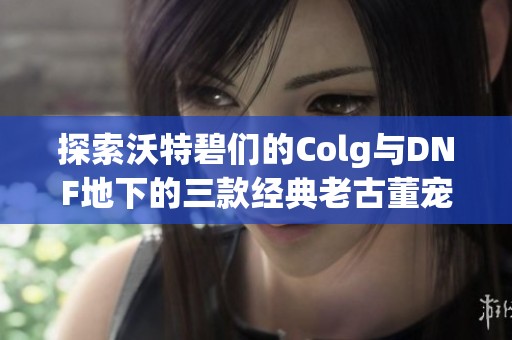 探索沃特碧们的Colg与DNF地下的三款经典老古董宠物装备解析