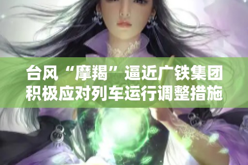 台风“摩羯”逼近广铁集团积极应对列车运行调整措施