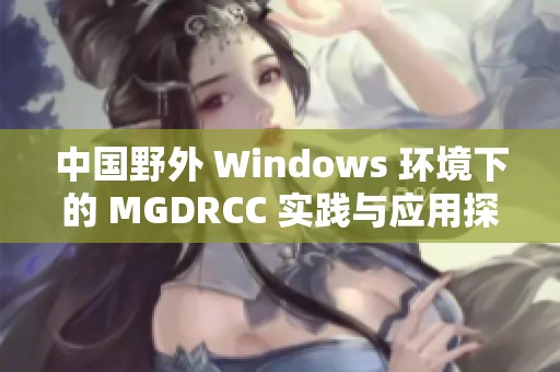 中国野外 Windows 环境下的 MGDRCC 实践与应用探讨