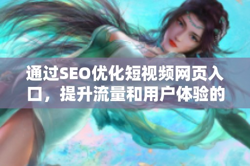 通过SEO优化短视频网页入口，提升流量和用户体验的方法探讨