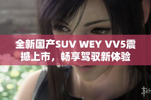 全新国产SUV WEY VV5震撼上市，畅享驾驭新体验