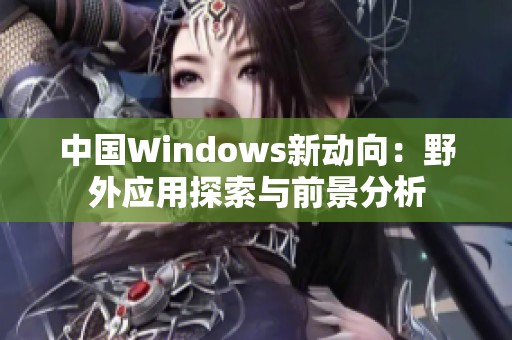 中国Windows新动向：野外应用探索与前景分析