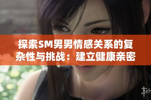 探索SM男男情感关系的复杂性与挑战：建立健康亲密关系的方法与建议