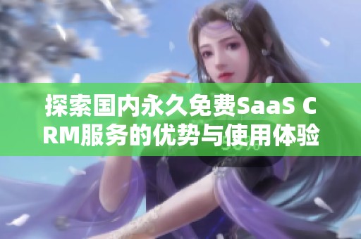 探索国内永久免费SaaS CRM服务的优势与使用体验