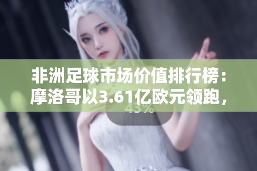 非洲足球市场价值排行榜：摩洛哥以3.61亿欧元领跑，尼日利亚与科特迪瓦紧随其后