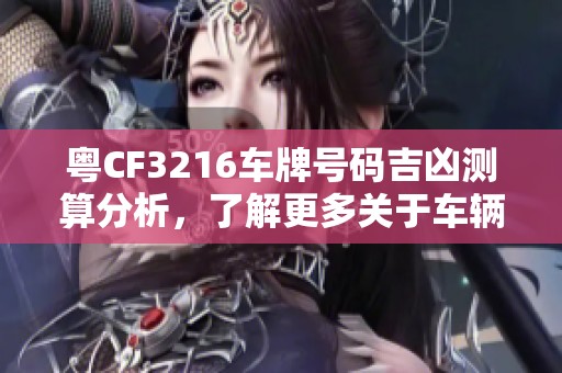 粤CF3216车牌号码吉凶测算分析，了解更多关于车辆运势的详细解读