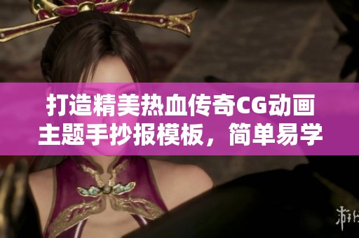 打造精美热血传奇CG动画主题手抄报模板，简单易学又好看