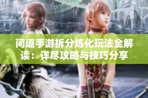 问道手游拆分炼化玩法全解读：详尽攻略与技巧分享
