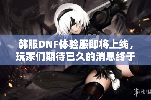 韩服DNF体验服即将上线，玩家们期待已久的消息终于来了