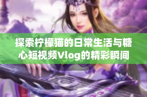 探索柠檬猫的日常生活与糖心短视频Vlog的精彩瞬间